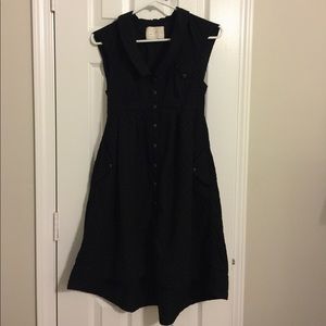 Anthropologie Dress Black Size 2